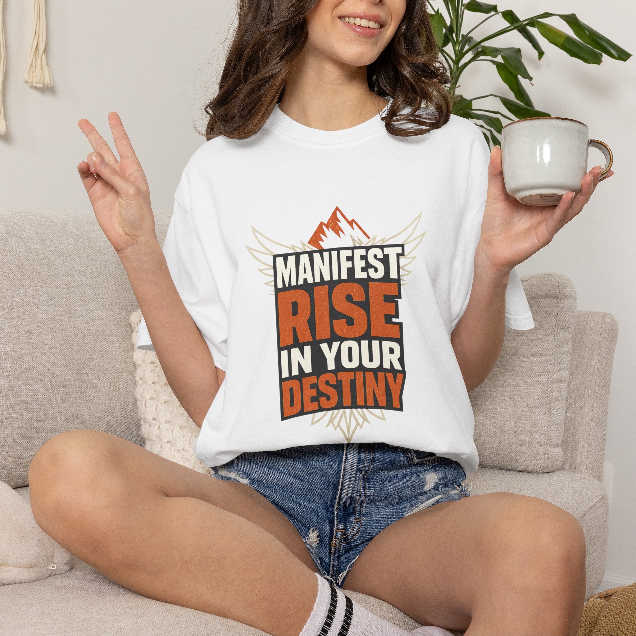 Manifest Rise In Your Destiny T-Shirt — Inspirational Mountain
