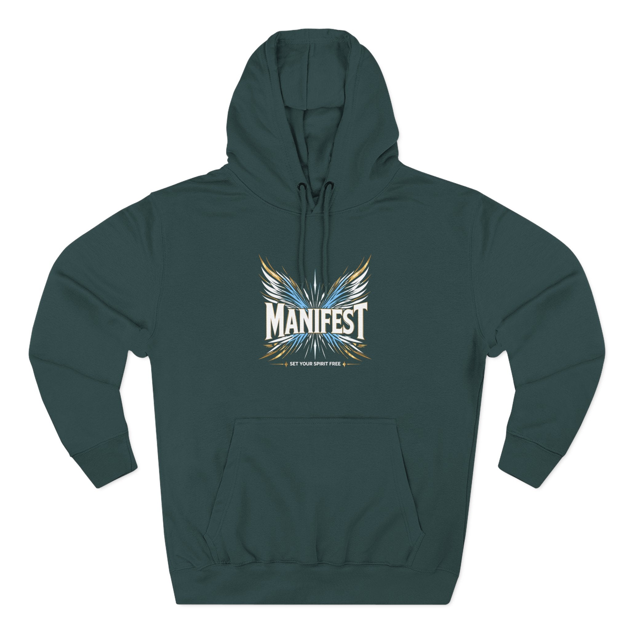 Angel Wings Cross Hoodie | Manifest - Set your sprit free Hoodie