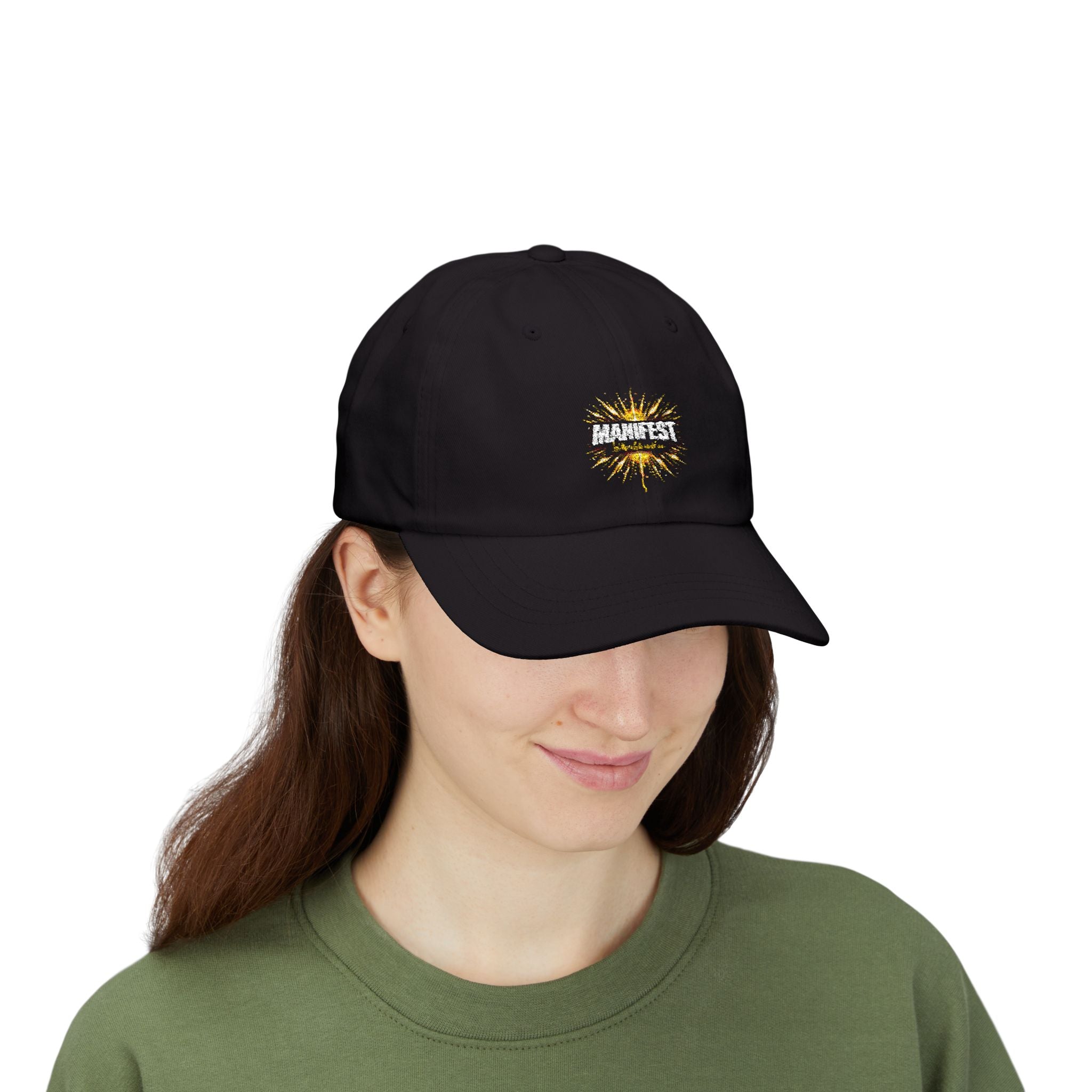 Manifest explosion graphic Dad Cap | Embroidered baseball Hat