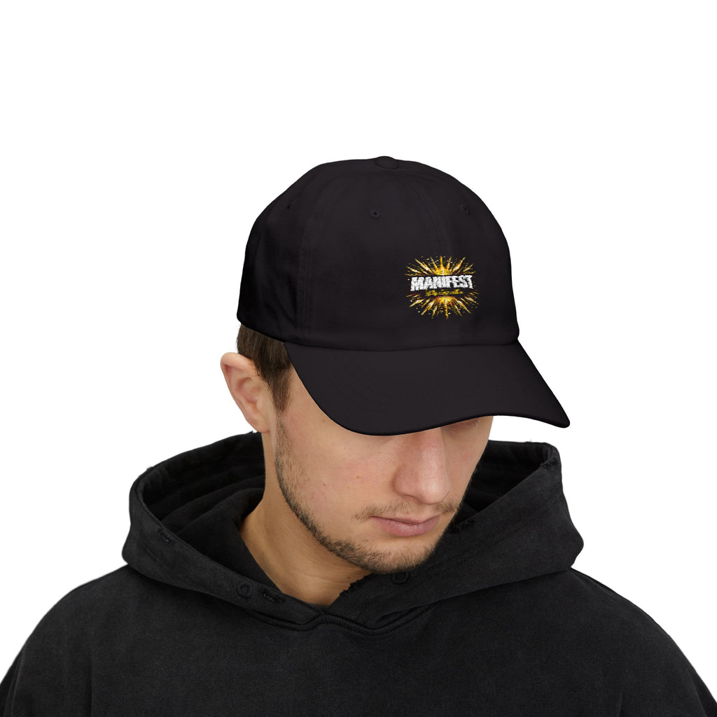 Manifest explosion graphic Dad Cap | Embroidered baseball Hat