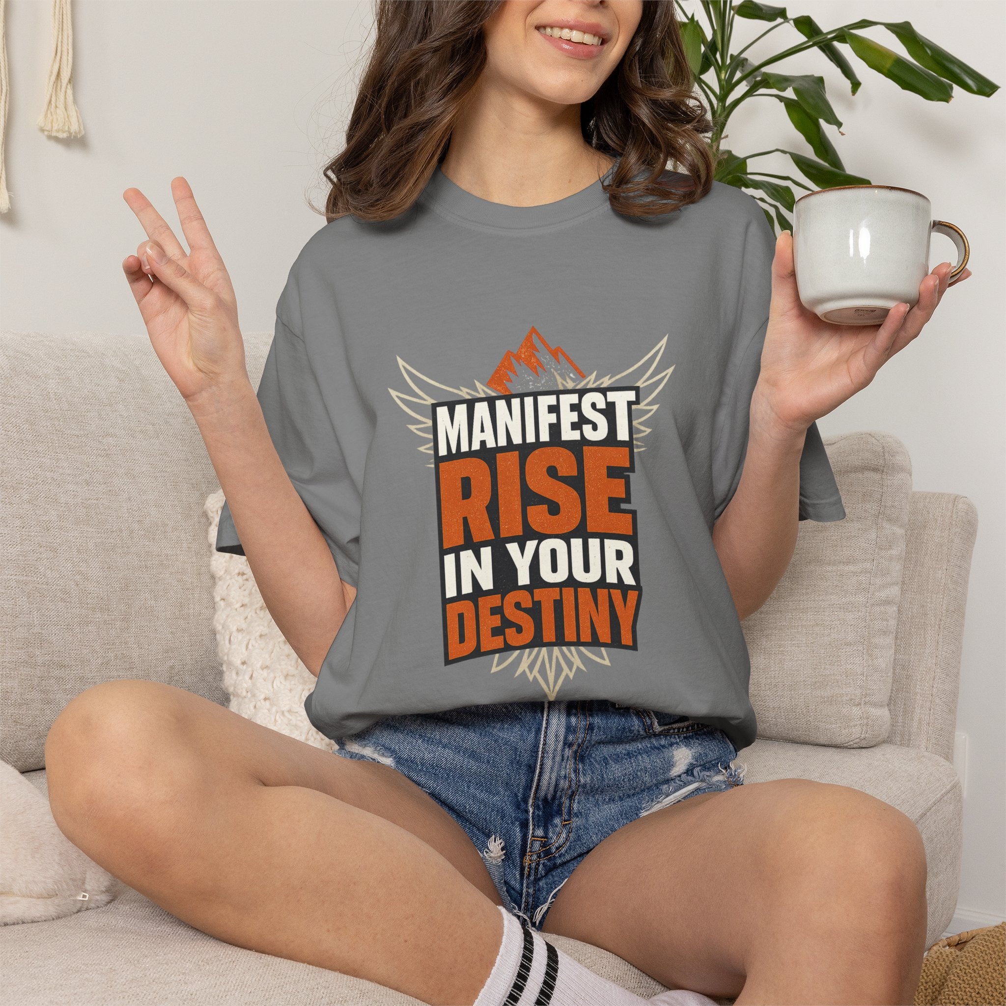 Manifest Rise In Your Destiny T-Shirt — Inspirational Mountain