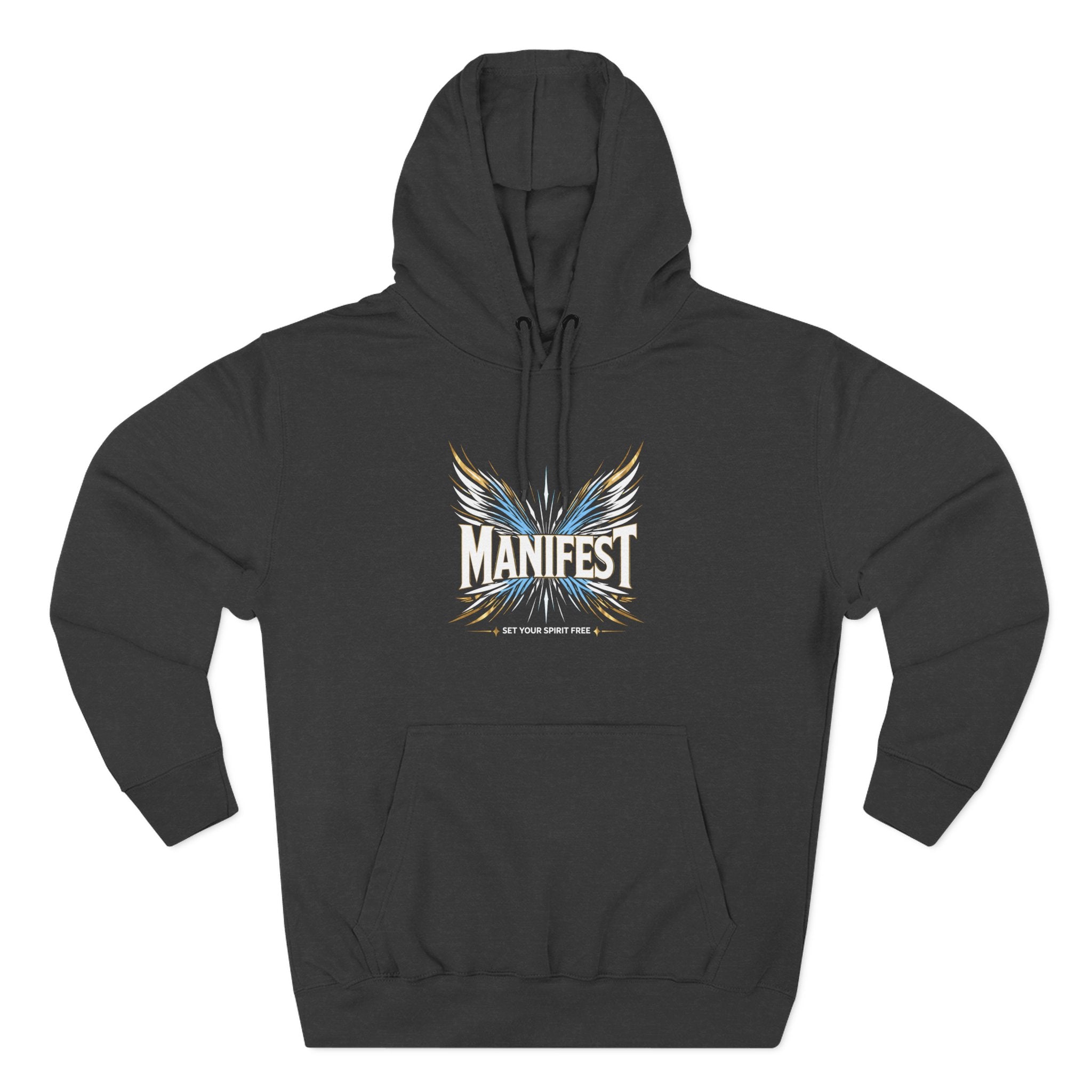 Angel Wings Cross Hoodie | Manifest - Set your sprit free Hoodie