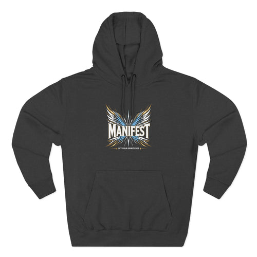 Angel Wings Cross Hoodie | Manifest - Set your sprit free Hoodie