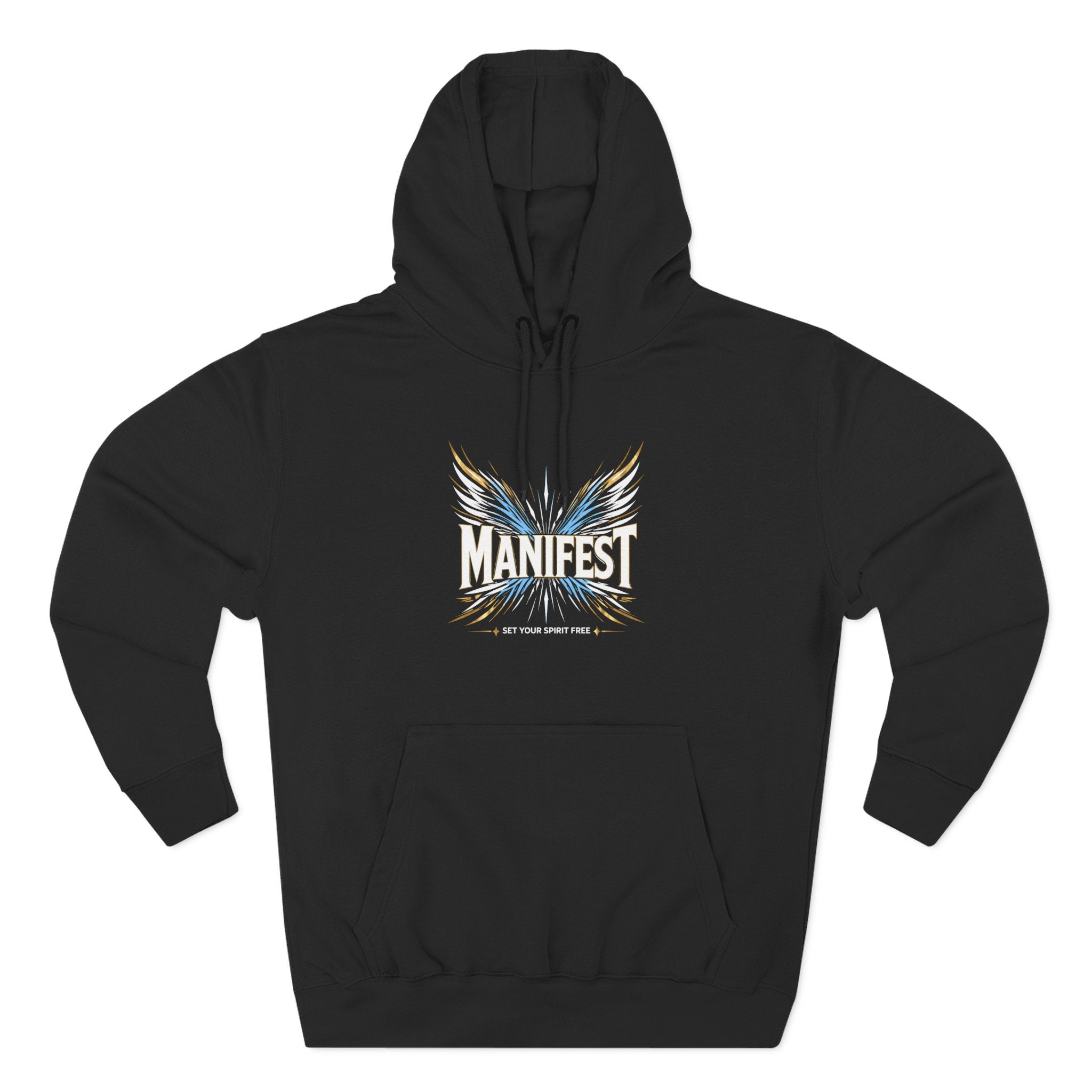 Angel Wings Cross Hoodie | Manifest - Set your sprit free Hoodie
