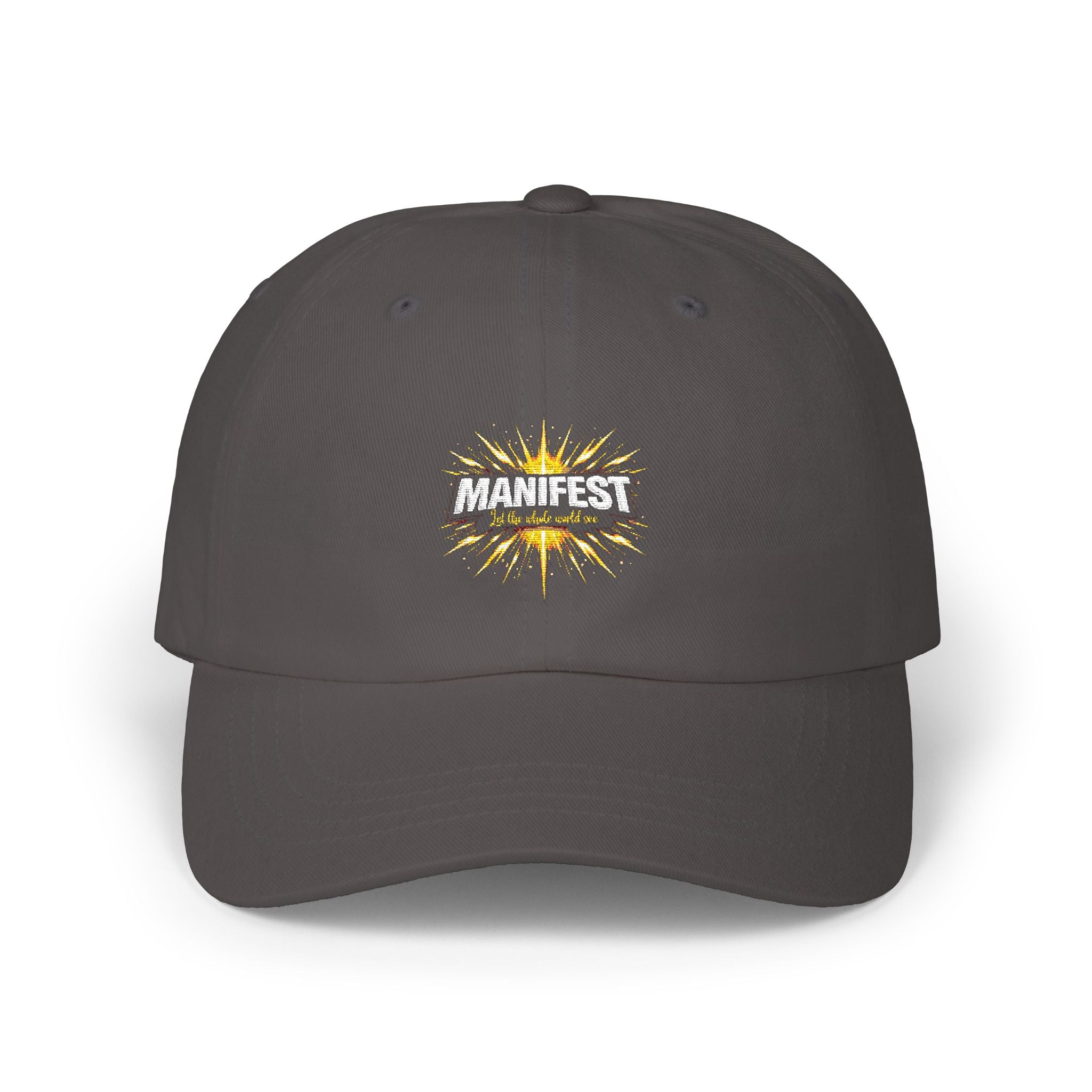 Manifest explosion graphic Dad Cap | Embroidered baseball Hat